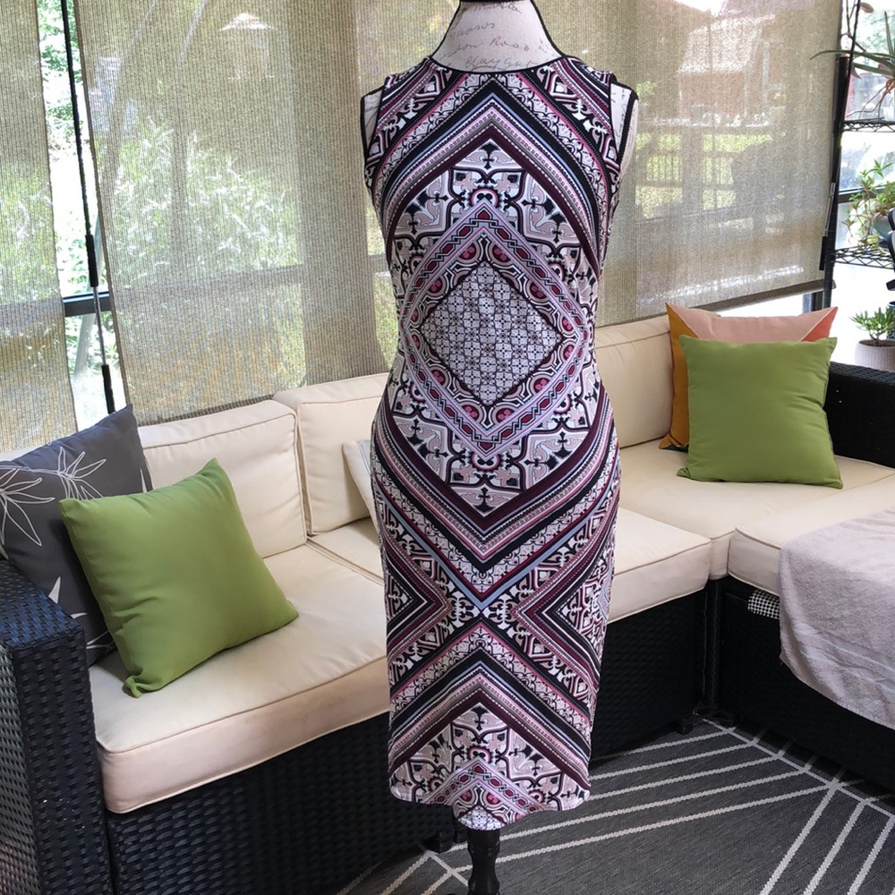 NWT - WHBM Reversible stretch sleeveless dress.